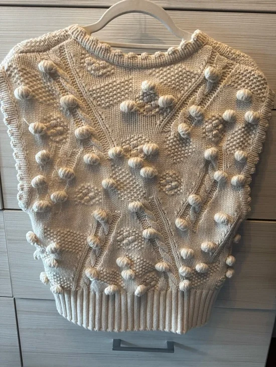 NWT Rebecca Taylor Bauble Cable Vest - Picture 4 of 6